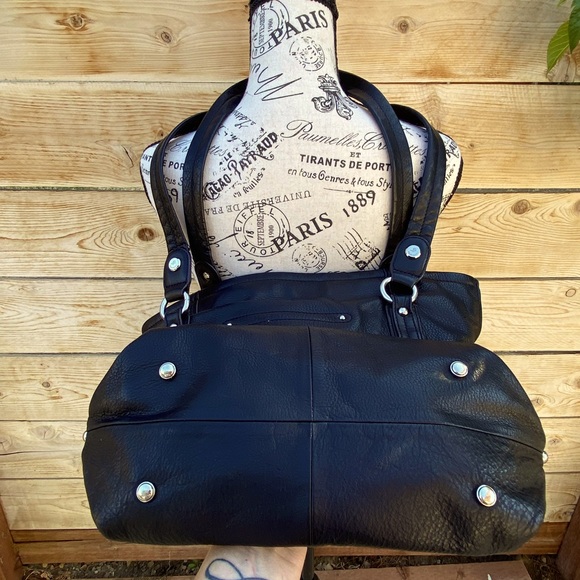 SOLD❣️MAKOWSKI BLACK SHOULDER LG BAG SOFT LEATHER - Picture 6 of 11